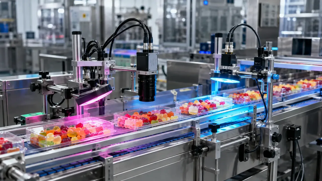 Live multi-camera inspection line using industrial vision and AI